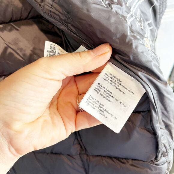 Save The Duck Mei Faux Fur Collar Puffer Coat Jacket Black XS - Picture 5 of 10